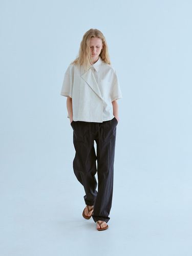 Loose Tie Pants_Navy - OWN FEATURE COLOUR.OFC - Modalova