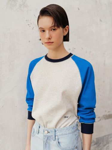 Raglan waffle tee (blue) - ANDNEEDS - Modalova