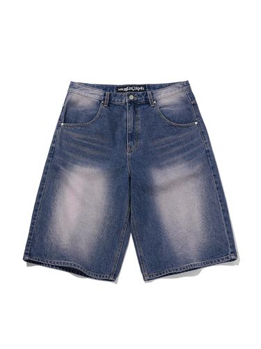 Color Washed Denim Shorts_Purple - SUADE - Modalova