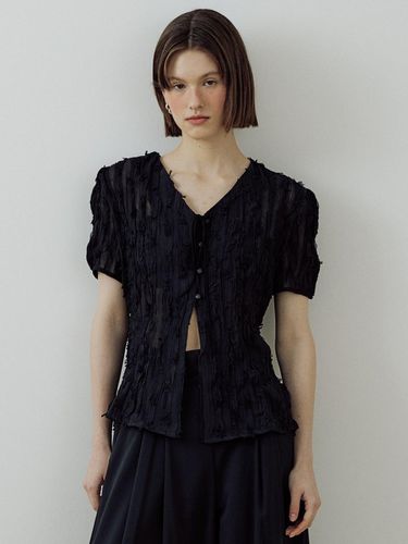 Sharon Gauze Blouse_Black - Lucirzu - Modalova