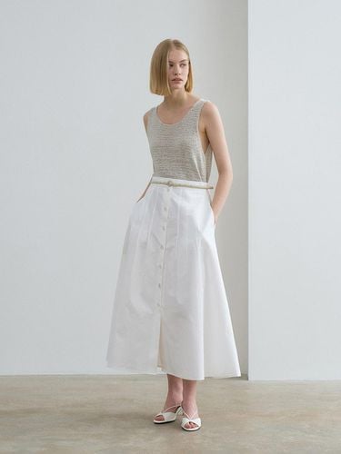 A Line Button Skirt - RENEJ - Modalova