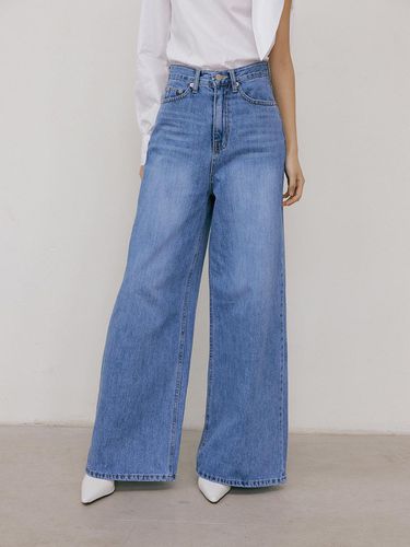 High Waist Wide Jeans_Blue - Lucirzu - Modalova