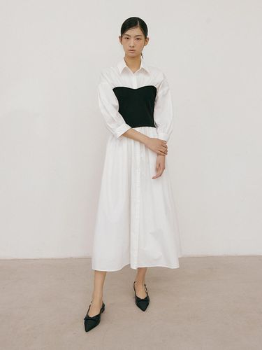 Evening Shirt Long Dress_Black - Lucirzu - Modalova