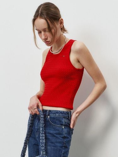 Classic Sleeveless Knit Top_Red - PLAC - Modalova