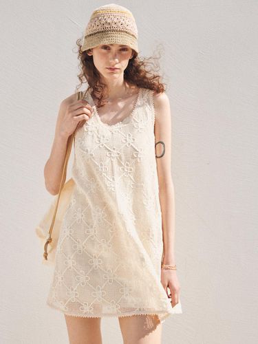 Crochet Lace Mini Dress - ouel - Modalova