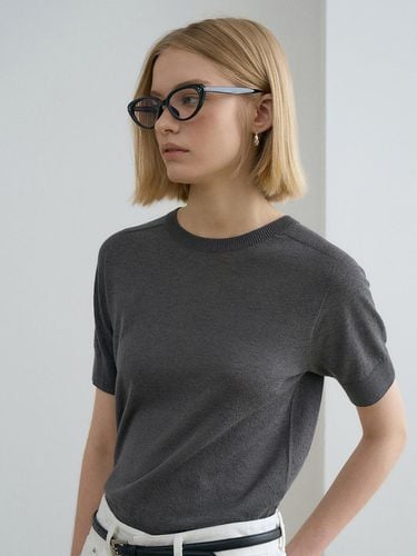 Whole Garment Half Knit Top - RENEJ - Modalova