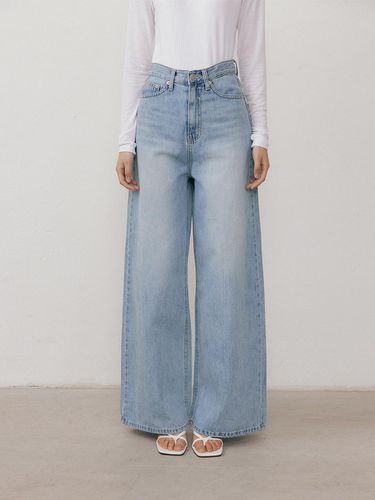 High Waist Wide Jeans_Light Blue - Lucirzu - Modalova