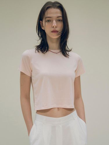 Flower See Through Crop T-shirt - Siyazu - Modalova