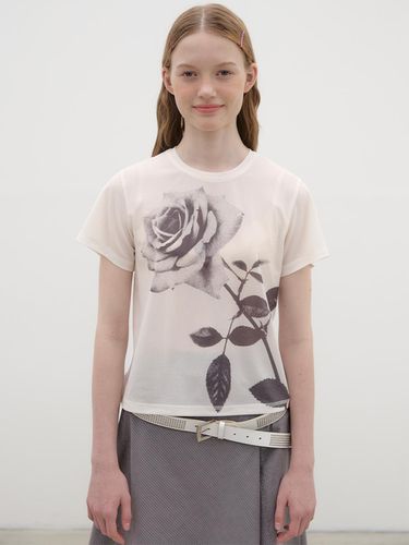 Rose Printed T-shirt - poev - Modalova