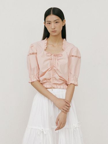 Frill Lace Blouse_Pink - Lucirzu - Modalova