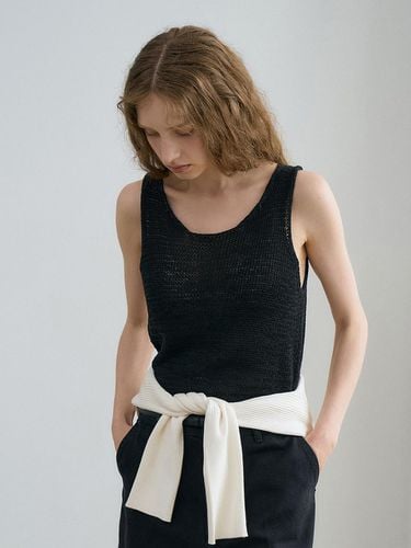 Cotton Sleeveless Knit Top - RENEJ - Modalova