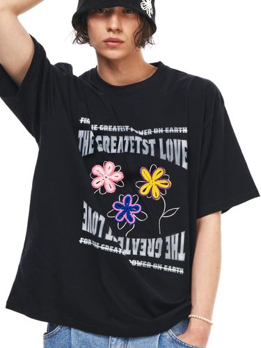 Flower Patch T-shirt_Black - The GREATEST - Modalova