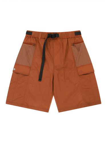 Nylon Mix Belted Shorts - Brick - OFFGRID - Modalova