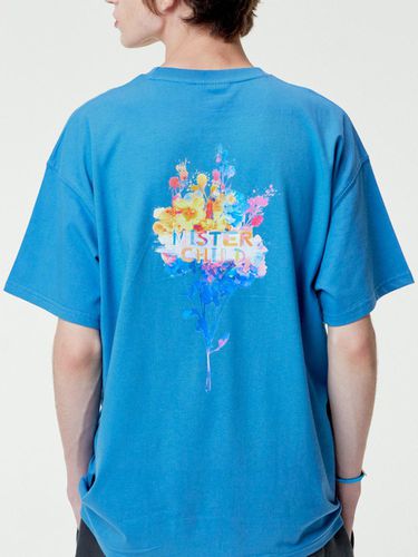 Rainbow Flower T-Shirt - Blue - MISTERCHILD - Modalova