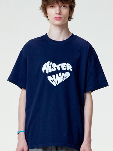 Heart Beat T-Shirt - Blue - MISTERCHILD - Modalova