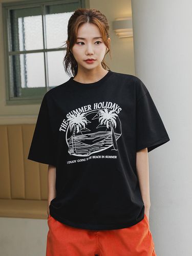 SUMMER HOLIDAY Oversized Short Sleeves T-Shirt - alvinclo - Modalova