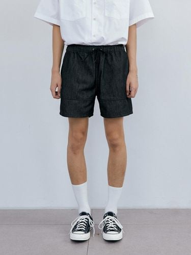 Cut Washed Denim Shorts_Black - endoor - Modalova