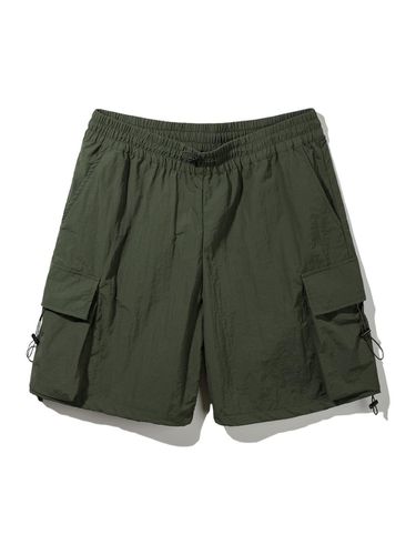 DE LUXE] Nylon Side Two Pockets Cargo Shorts - alvinclo - Modalova