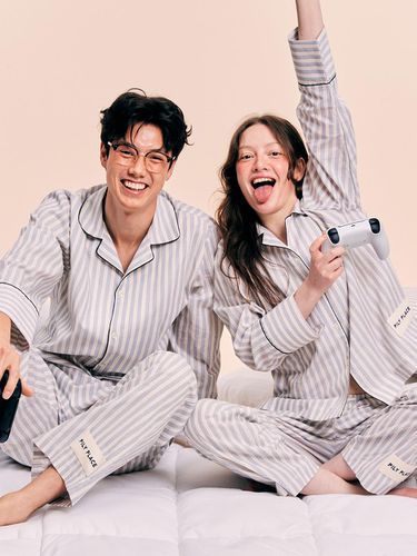 Stella Couple Pajama_Gray - PILY PLACE - Modalova