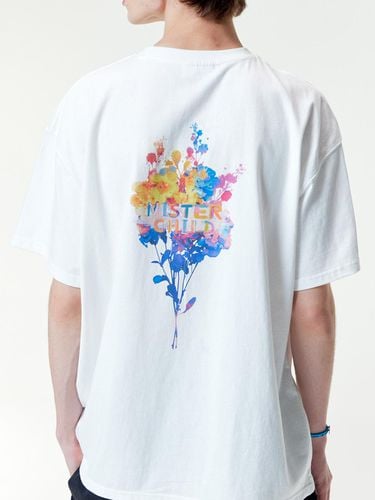 Rainbow Flower T-Shirt - White - MISTERCHILD - Modalova