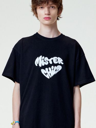 Heart Beat T-Shirt - Black - MISTERCHILD - Modalova