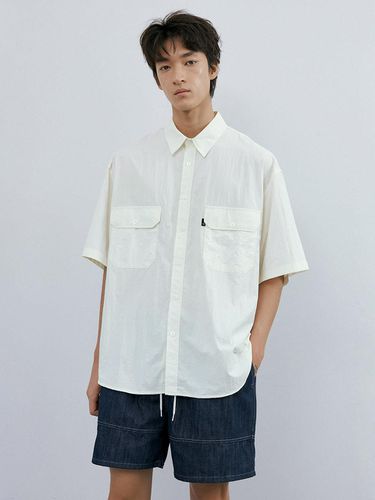 Over Easy 1/2 Shirt_Ecru - endoor - Modalova