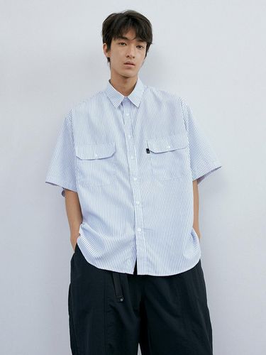 Over Easy Stripe 1/2 Shirt_Blue Stripe - endoor - Modalova