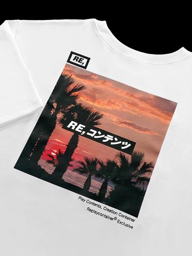 RE Square Campaign Short Sleeves T-Shirt - REPLAY CONTAINER - Modalova