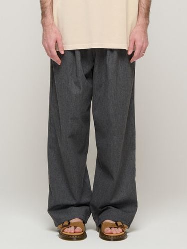 CB Linen Banding Unisex Wide Pants_Black - CARGOBROS - Modalova