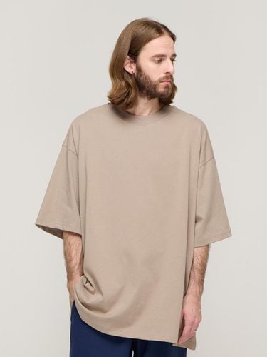 CB Bio Over Short Sleeve Top_Beige - CARGOBROS - Modalova