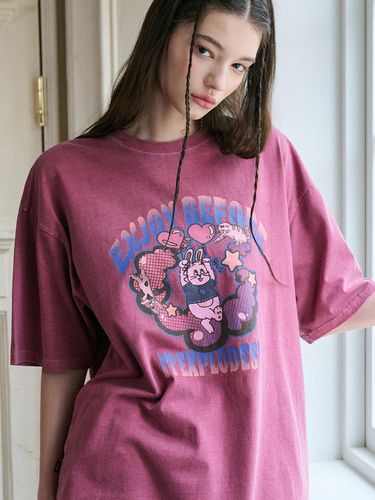 Explode Bunny Pigment T-shirt_Dusty Pink - CPGN - Modalova