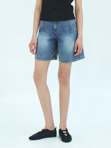 TFR One Tuck Half Denim Pants (2 Color) - MOHAN - Modalova