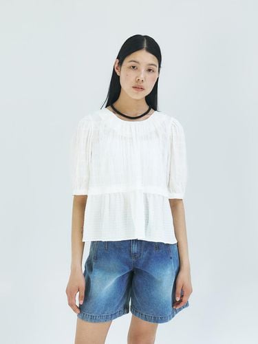 TFR Wrinkle Puff Sleeve Blouse - MOHAN - Modalova