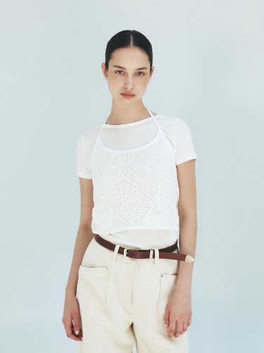 TFR Lace Layered Top (2 Color) - MOHAN - Modalova