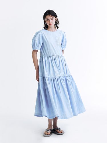 Striped Dress - Blue - DEW E DEW E - Modalova