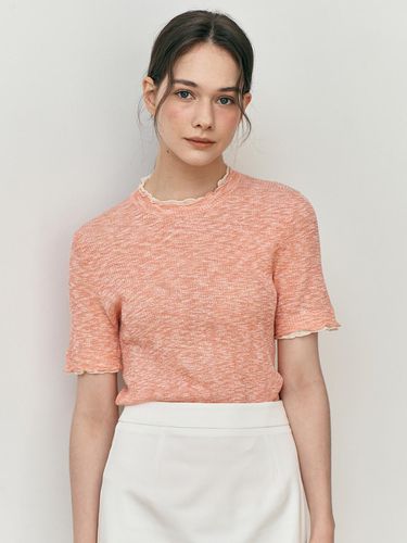 Slim Shirring Sleeve Top (Pink) - We’Dee - Modalova