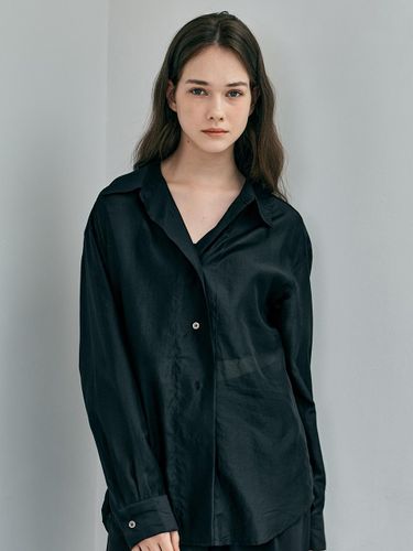 Simple Loose Shirt (Black) - We’Dee - Modalova