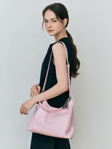 Crumple Shoulder Bag _ Pink - We’Dee - Modalova