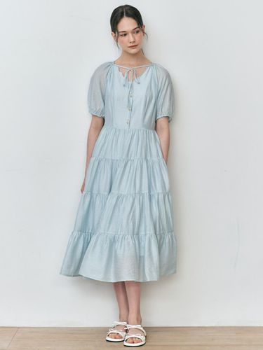 Petal Neck Cake Dress (Blue) - We’Dee - Modalova