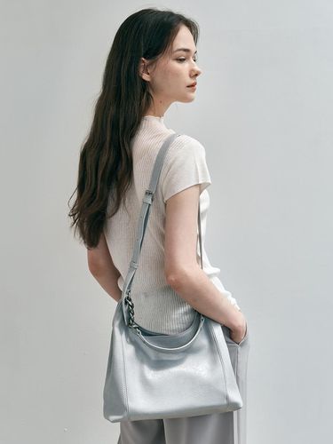 Crumple Shoulder Bag _ Gray - We’Dee - Modalova