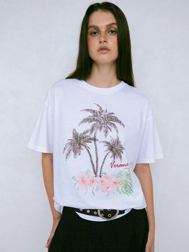 Palm Tree T-shirt_White - Polysooem - Modalova