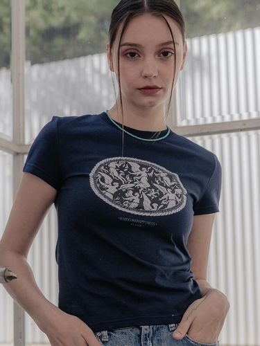 Classic Angel T-shirt_Navy - hardcore happiness - Modalova