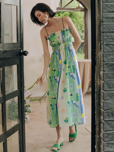 Print Summer Long Dress - LANGSON - Modalova