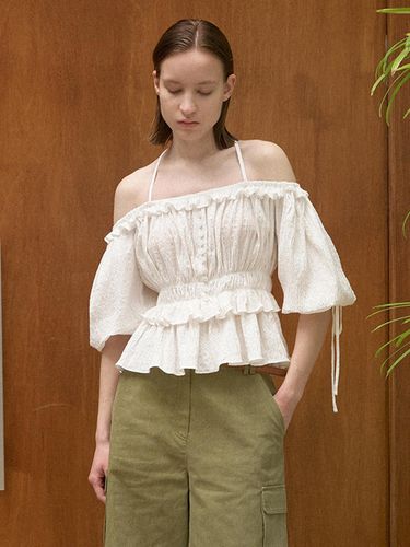 Off-Shoulder String Blouse - Atelier Nain - Modalova