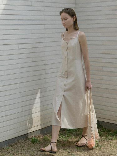 Sleeveless Linen Chain Dress - Atelier Nain - Modalova