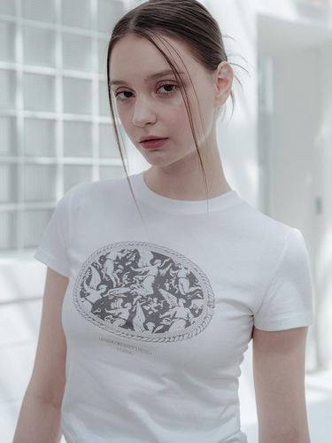 Classic Angel T-shirt_White - hardcore happiness - Modalova