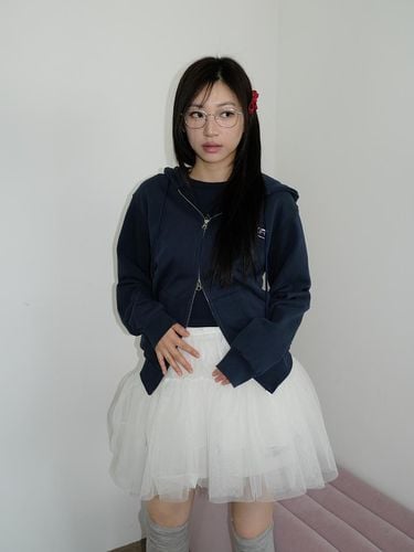 Kirigirl Hoodie Zip Up _ Navy - SHAKIRI - Modalova