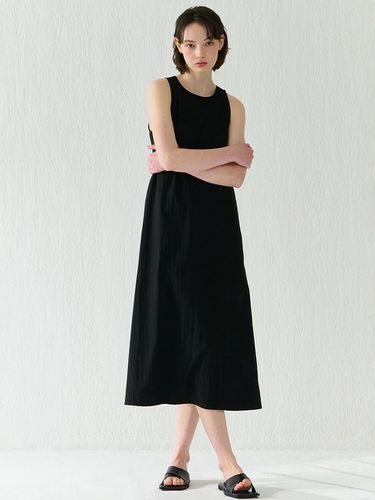 Basic Summer Sleeveless Dress_Black - camino - Modalova