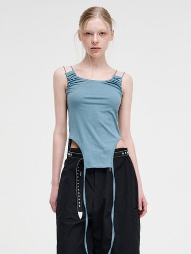 Double Strap Sleeveless Top_Blue - ETMON - Modalova