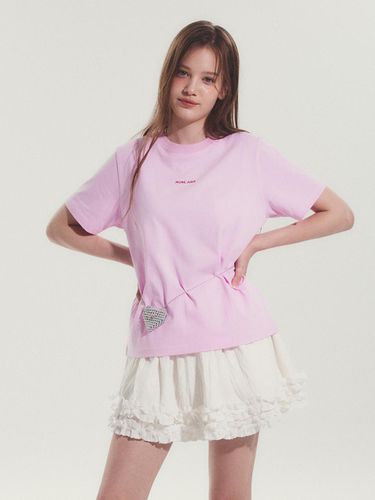 Morejude Mini Logo T-Shirt 2 Color ( & Pink) - more jude - Modalova